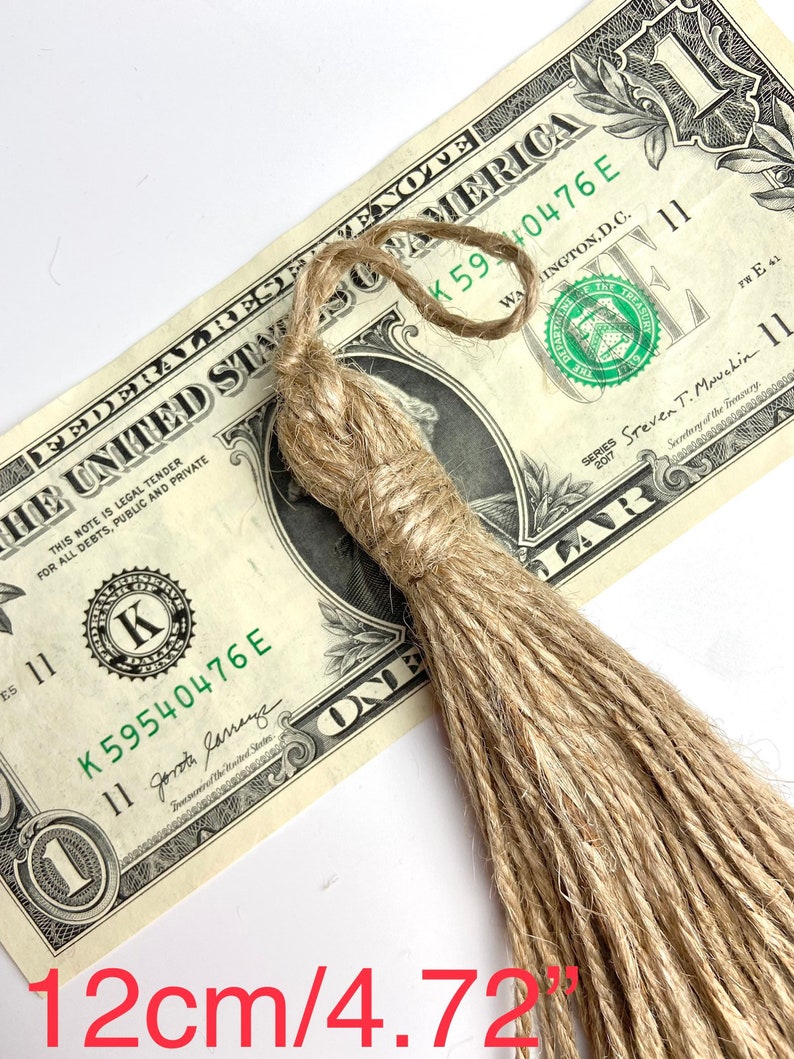 Natural Jute Burlap Twine Rustic Tassel Tassels Etsy