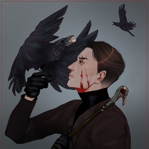 5x7 Inch Kaz Art Print SOC Reader Merch Bookish Gift For Her Bookish Hope Decor For Her Ketterdam The Dreggs Six of Crows Book Lover Gifts