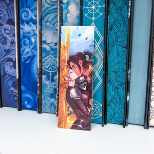 Nessian Lesezeichen ACOTAR Buch Paar Nesta und Cassian Reader Merch Lizensiertes Buch Merch Sarah J Maas SJM Geschenk für Buch Liebhaber Fledermaus Jungen
