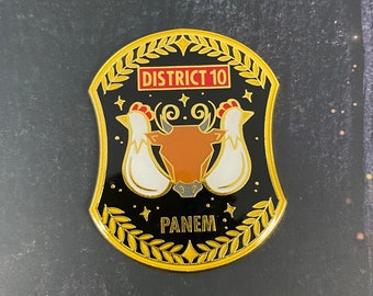 District 10 Dystopian Enamel Pin