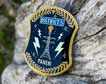 District 5 Dystopian Enamel Pin