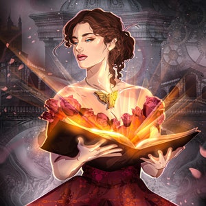 5x7 Clockwork Princess Art Print Tessa Gray Character Art Fan Art Infernal Devices Shadowhunters Clockwork Princess Book Lover Cassie Clare image 2