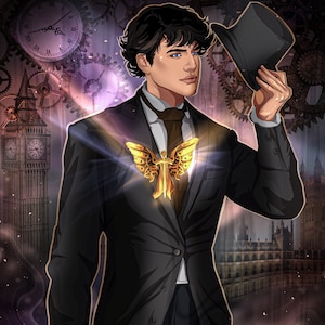 5x7 Clockwork Angel konsttryck Will Herondale boklig merchandise läsare present till bokälskare Cassie Clare present till henne bokälskare karaktärskonstfan
