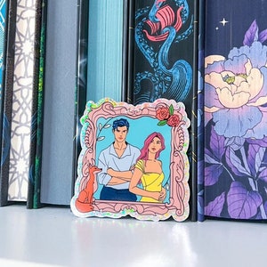 OUABH Glitter Vinyl Sticker Jacks and Evangeine Once Upon A Broken Heart Book Characters Book Lover Reader Stickers