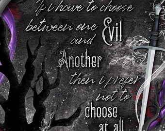 Medium The Witcher Inspired Quote Book Sleeve