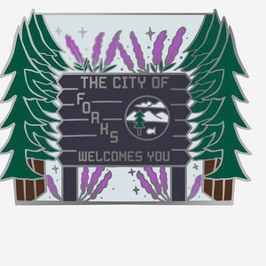 Welcome to Forks Enamel Pin