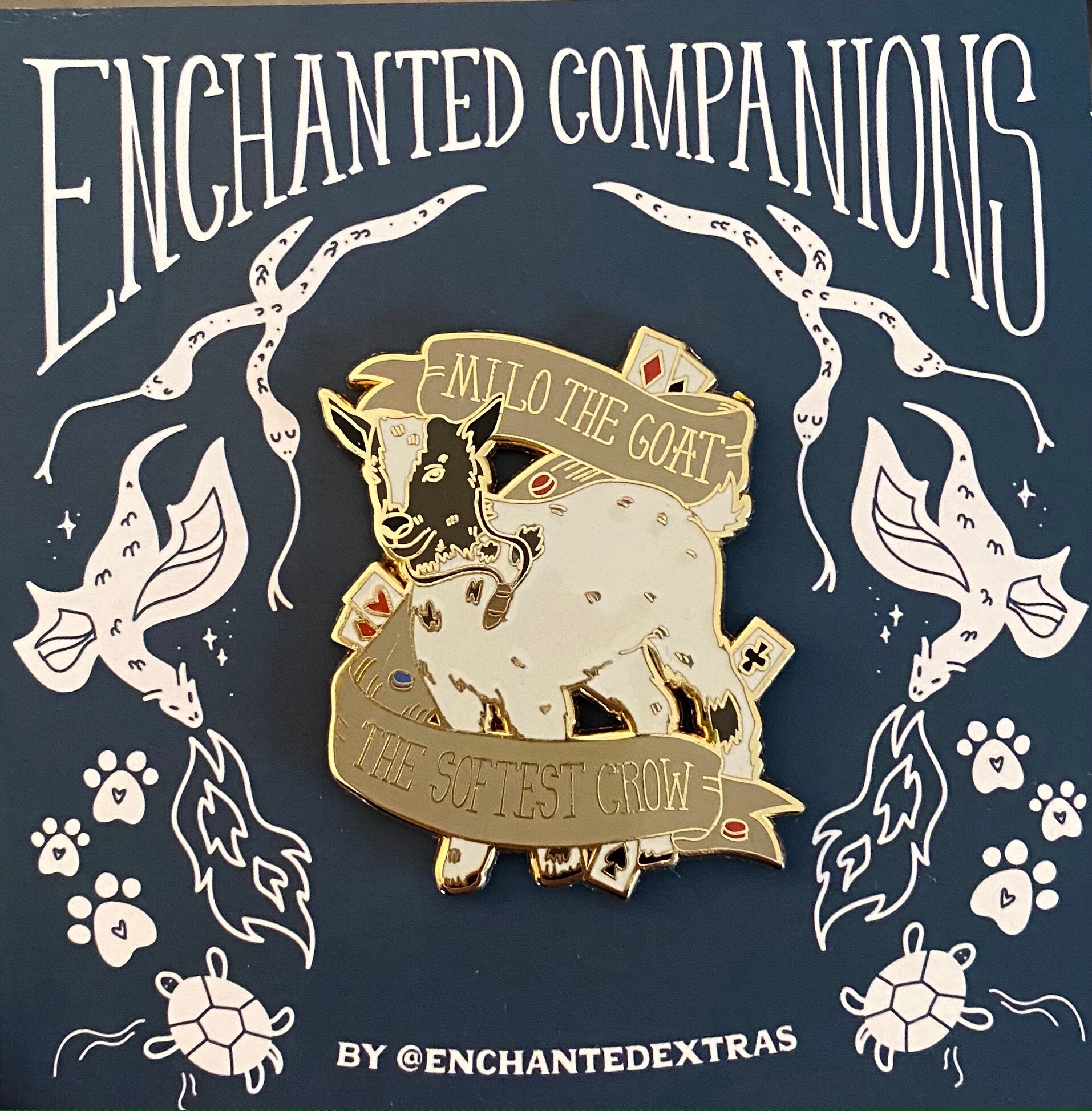 Milo the Emotional Support Goat Shadow and Bone the Softest Etsy Hong