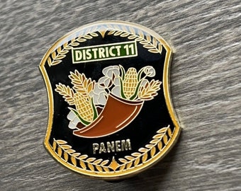 District 11 Dystopian Enamel Pin