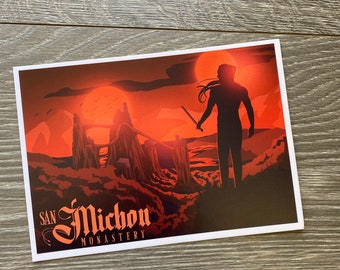 5x7 San Michone Monastery Empire of the Vampire Art Print Postcard