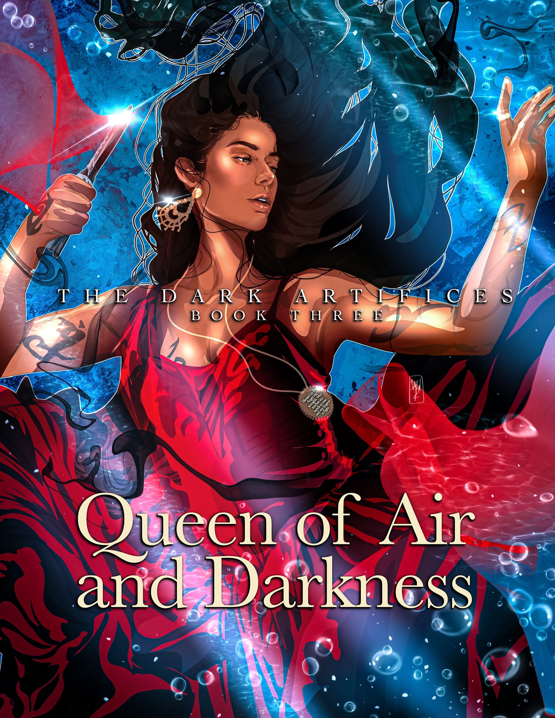 Cristina Queen Of Air & Darkness Booksleeve Shadowhunters Bookish March Book Lover Gift For Her Him Runes Sleeve