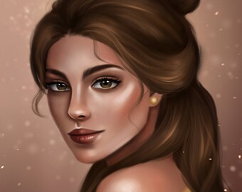 Medium Belle Inspired Book Sleeve