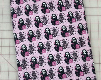 No You Hang Up Ghostface Booksleeve Pink Horror Movies Nostalgic Lined