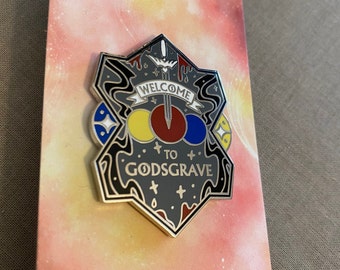 Discontinued Welcome to Godsgrave  Enamel Pin