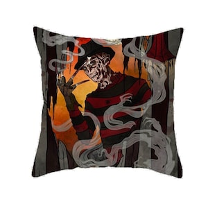 Freddy Kruger – housse de coussin, film d&#39;horreur et d&#39;horreur, cauchemar sur Elm St