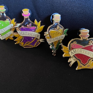 Discontinued Potion Bottle Enamel Pins image 1