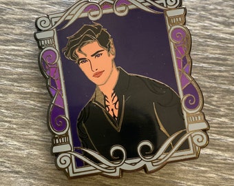 Rhysand Enchanted Portraits Enamel Pin, Hard Enamel Pin, Bat Boys, ACOTAR, A Court of Thorns and Roses, Ferye and Rhysand, Starfall, Velaris