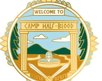Welcome to Camp Half-Blood Hard Enamel Pin Gift for Book Lovers Reader Gifts Bookish Merch Book Destinations