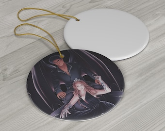 Feysand Tree Ornament Sarah J Maas Bookish Merch Reader Gifts For Her Book Characters Book Couples Fan Art ACOTAR Feyre and Rhysand