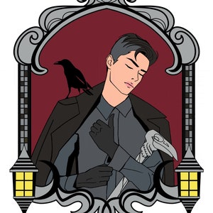Kaz Brekker  Enamel Pin Bookish Pin Dirtyhands Hard Enamel Pin  Gift For Her Grishaverse Merch Reader Gifts For Her Six of Crows
