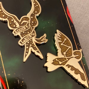 Addie LaRue Birds Inspired Enamel Pin Set