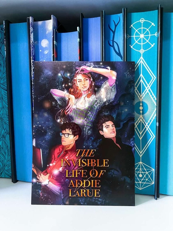 es jouve アートブック Art Print Addie Larue 5x7 Inches Book Characters Reader Gifts V E