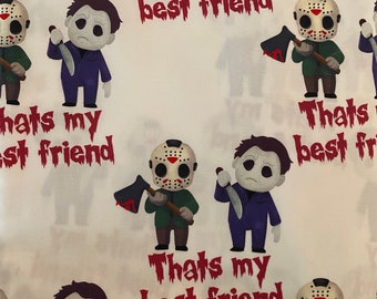 Beste vriend Jason Voorhees en Michael Myers Book Sleeve
