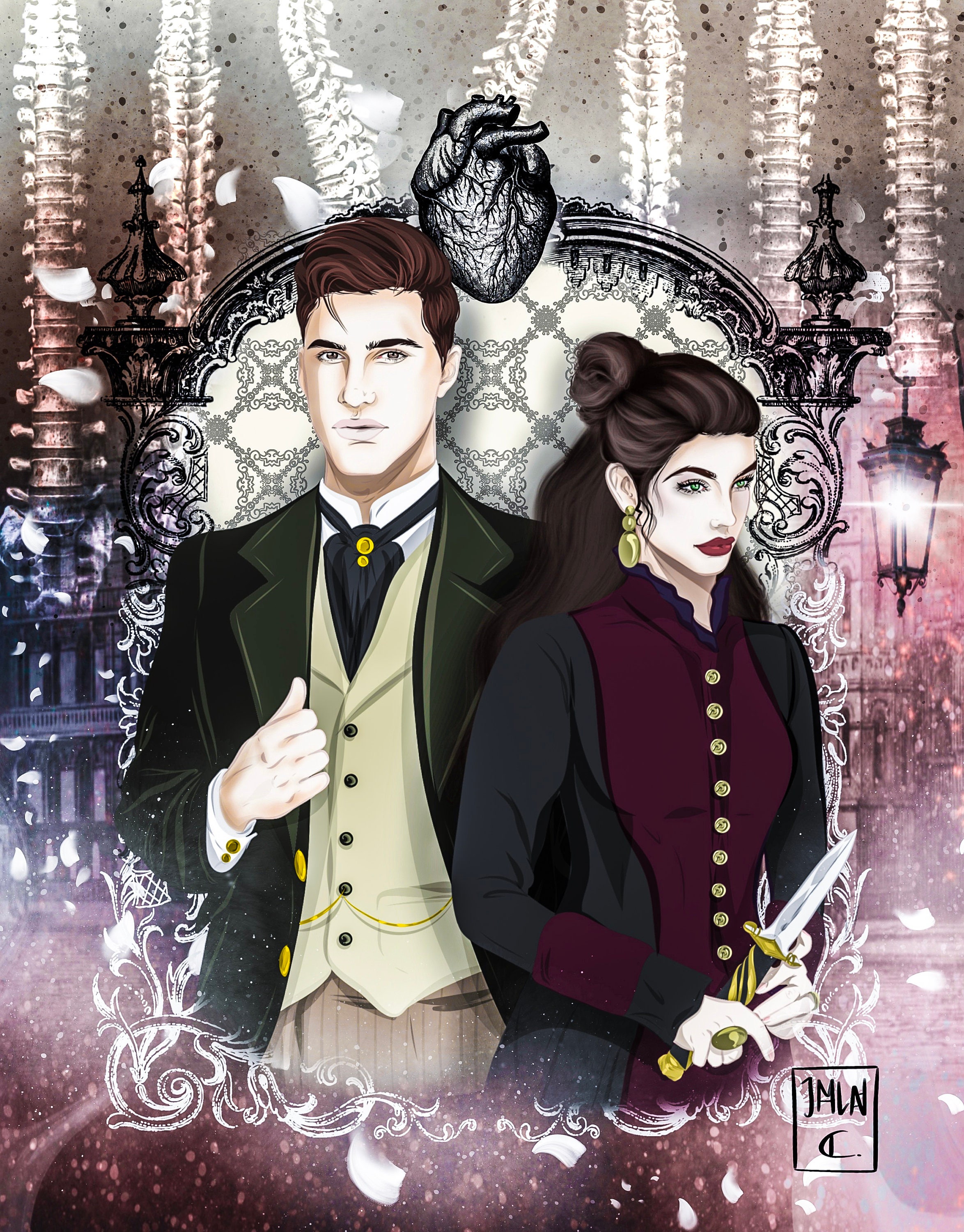 Large SJTR inspired Book Sleeve Book Cover