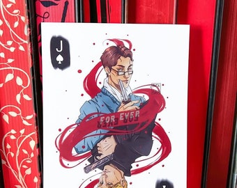 5x7 Vicious Art Print Victor and Eli