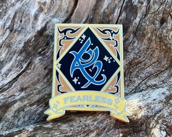 Fearless Glow in the Dark Rune Enamel Pin Shadowhunters