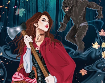 Large Red Riding Hood Booksleeve Bookcover