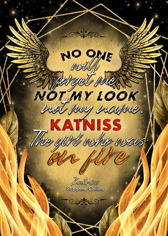 The Hunger Games Katniss Everdeen Citation Booksleeve Etsy The Hunger Games Katniss Everdeen Citation Booksleeve Etsy