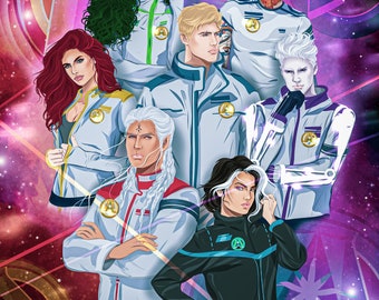 Space Squad 312 Aurora Fan Art Booksleeve