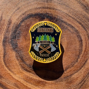 District 7 Enamel Pin with Epoxy Top Coat