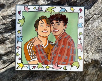 Nick y Charlie Hard Esamel Pin Heartstopper Novios Queer Regalos LGBTQ Bookish Regalo Charle Spring Nick Nelson Love Wins