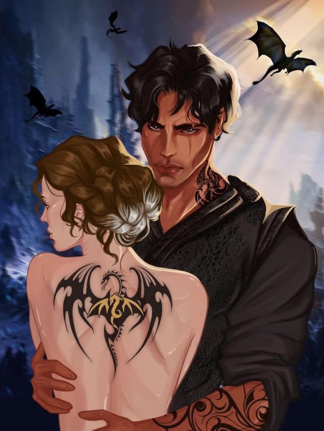 Xaden Riders En Xaden and Violet Booksleeve Book Couple Dragon Rider Fourth Wing ...