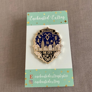 City of Bones Shadowhunters Destination Enamel Pin Gift for Book Lover Reader Gifts