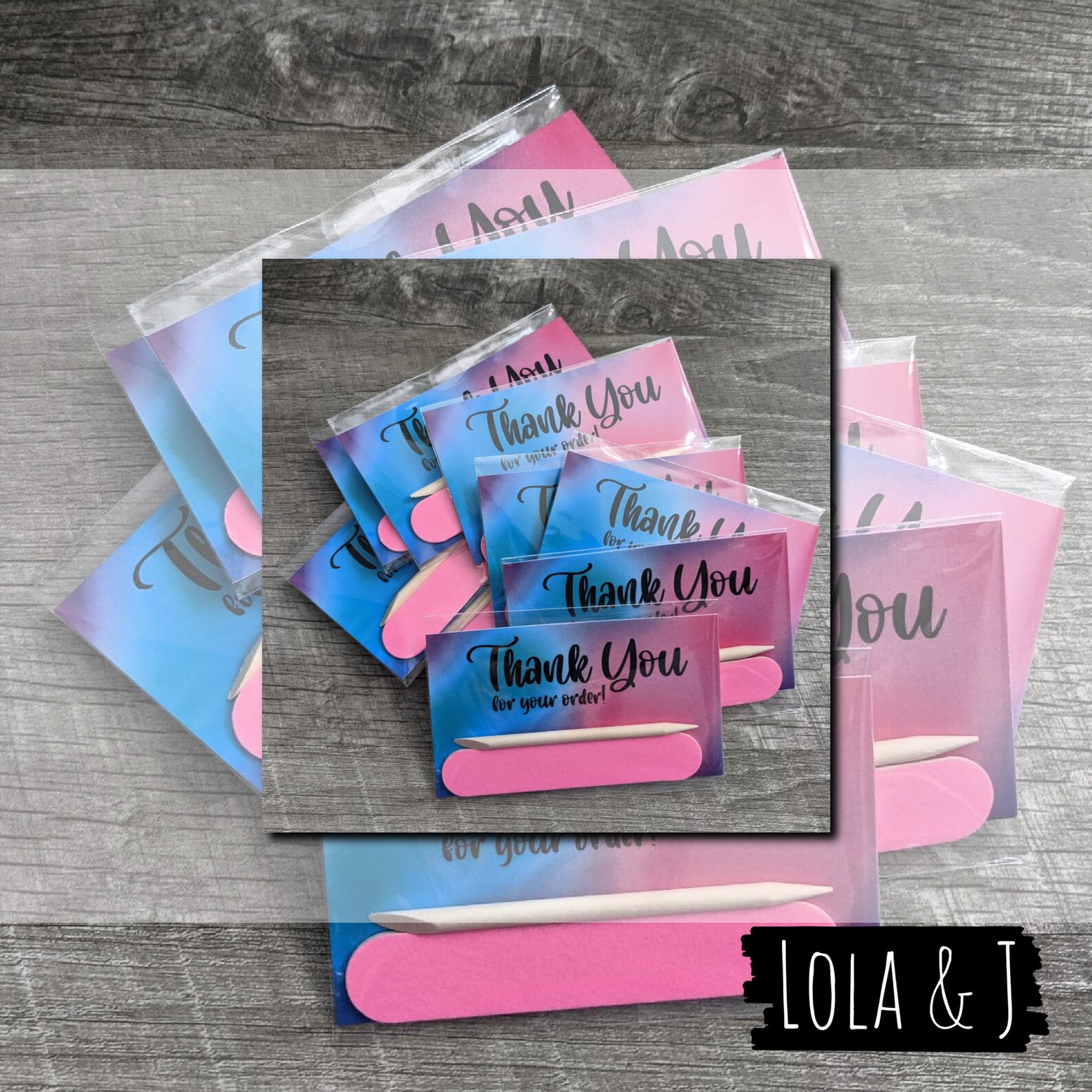 SEVERAL OPTIONS Thank You Cards Nail Kit Manicure Etsy