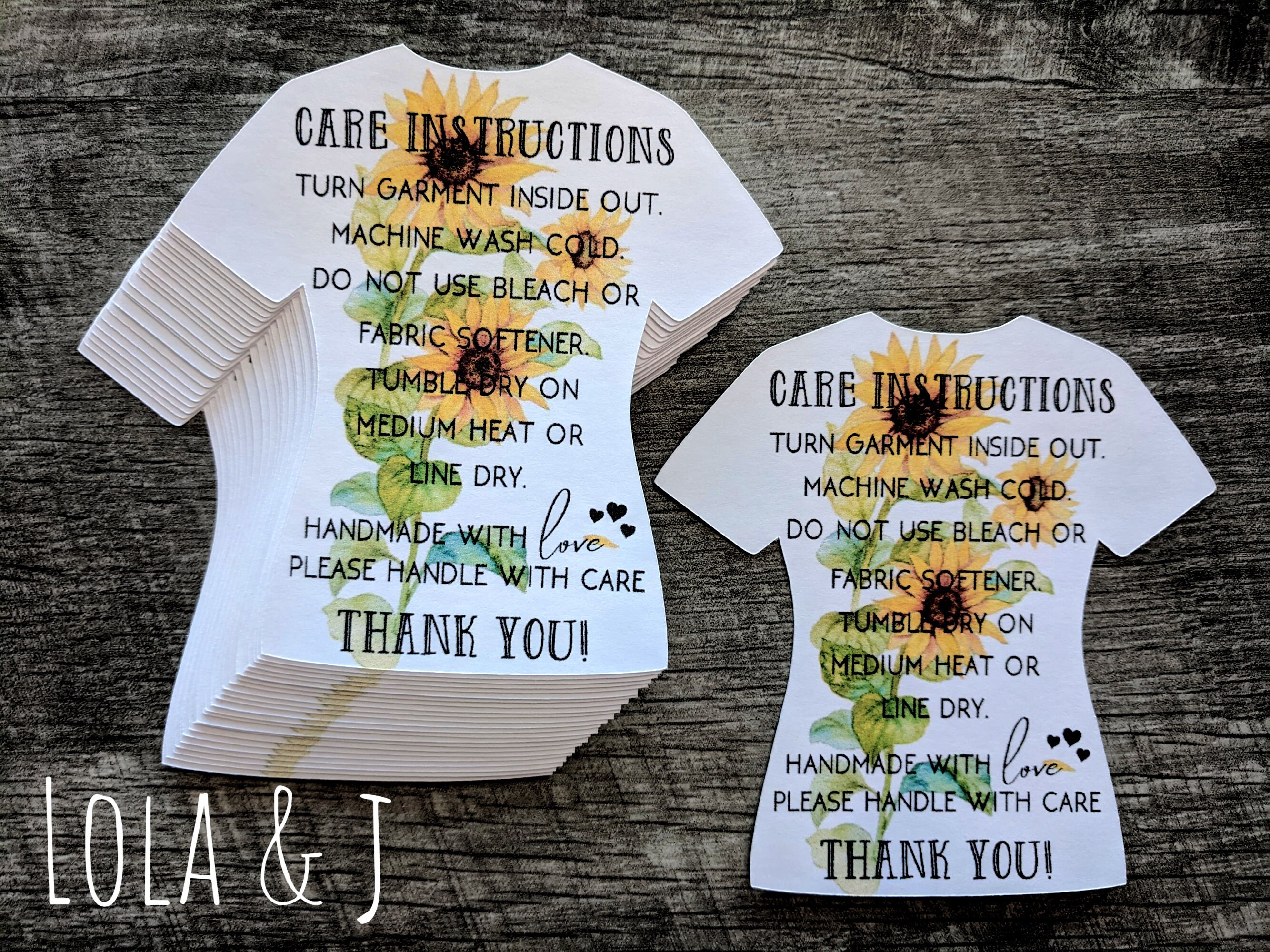 several-options-tshirt-care-cards-shirt-care-instructions-etsy