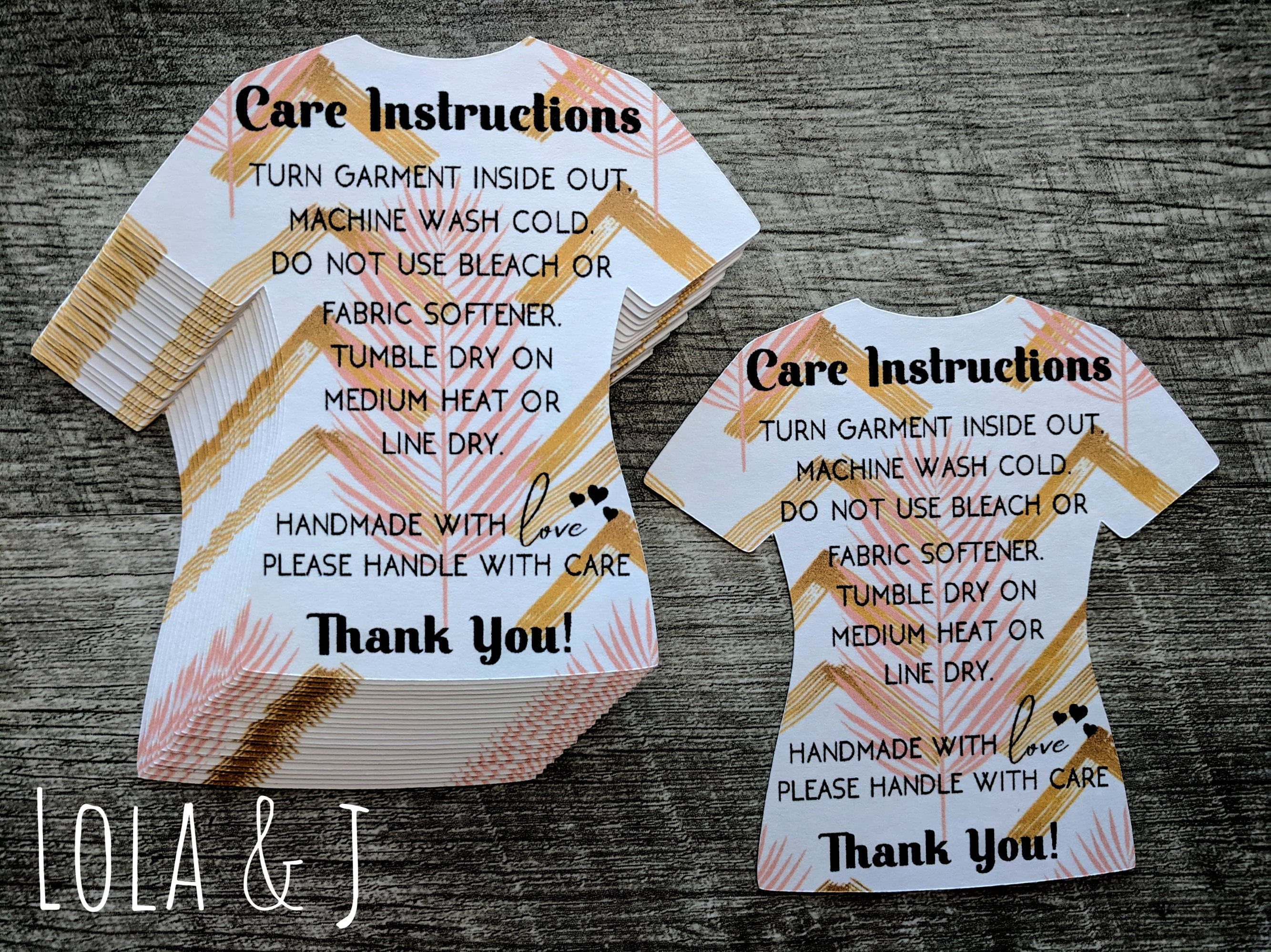 several-options-tshirt-care-cards-shirt-care-instructions-etsy