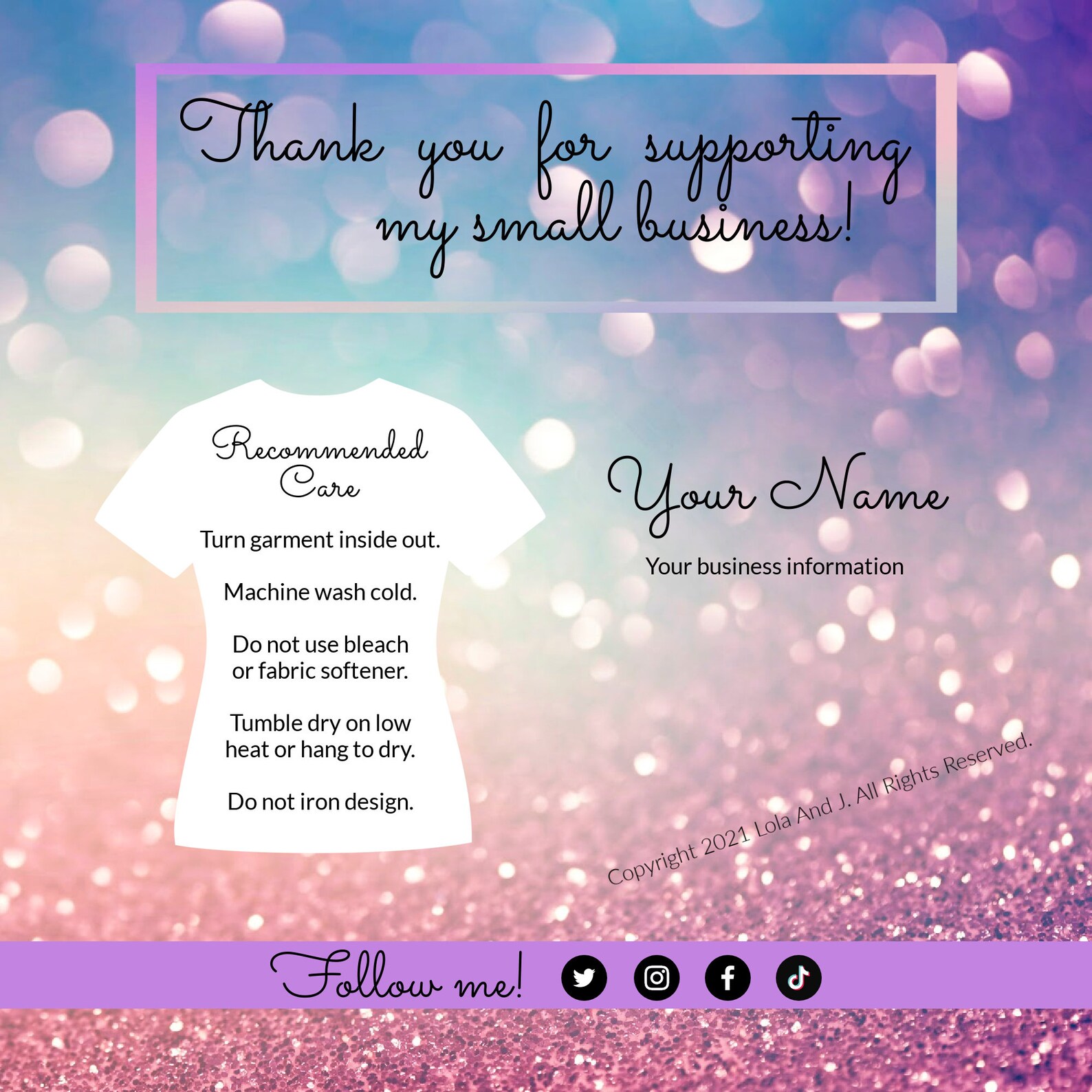 DIGITAL CARE CARD Text Care Card Care Card Download gif Etsy