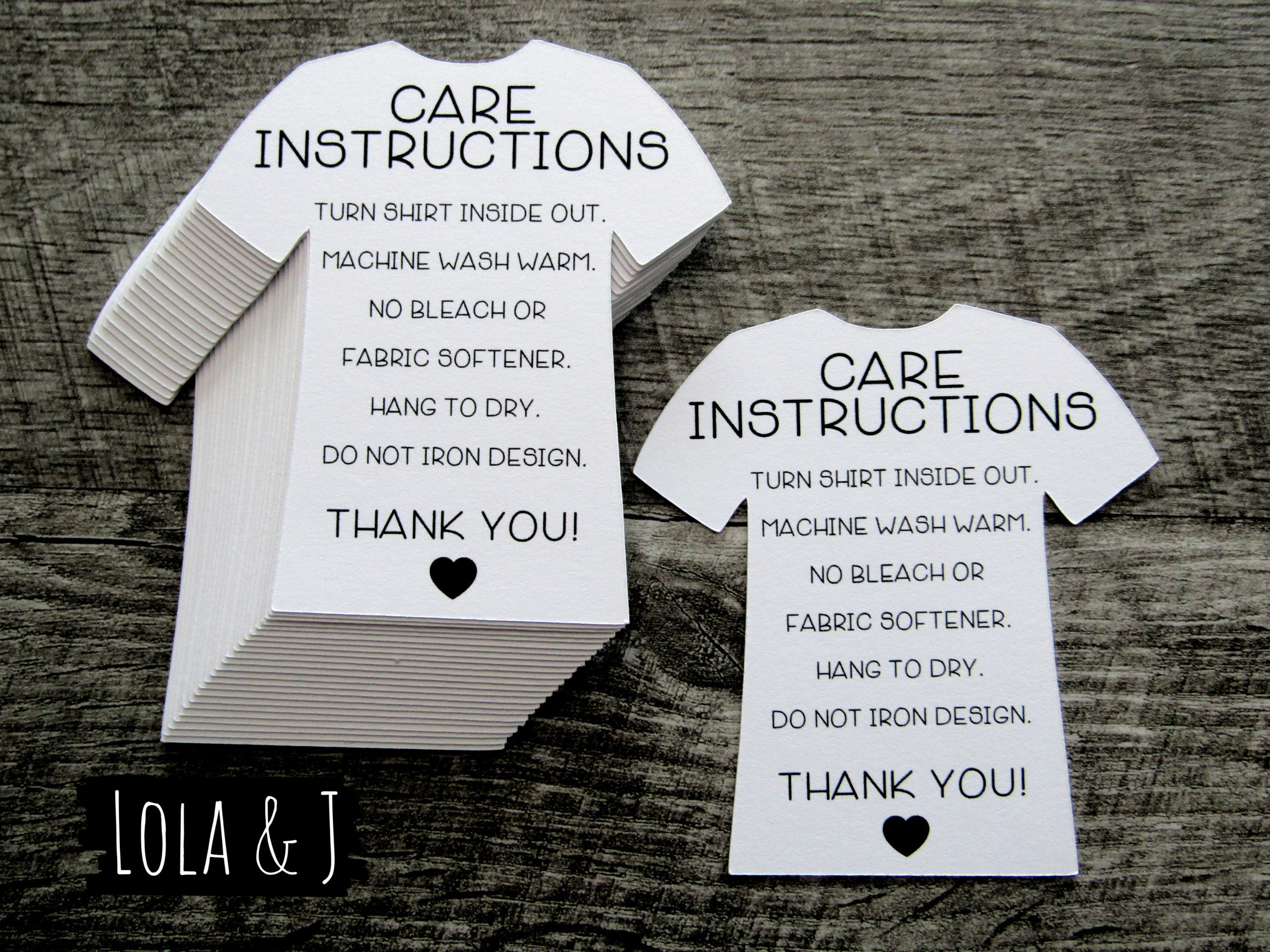 care-cards-tshirt-care-cards-tee-shirt-care-instructions-etsy