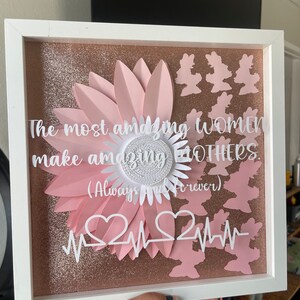 Sunflower shadow box