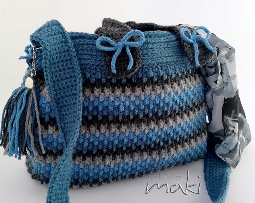 Crochet pattern Water drops bag Crochet handbag | Etsy