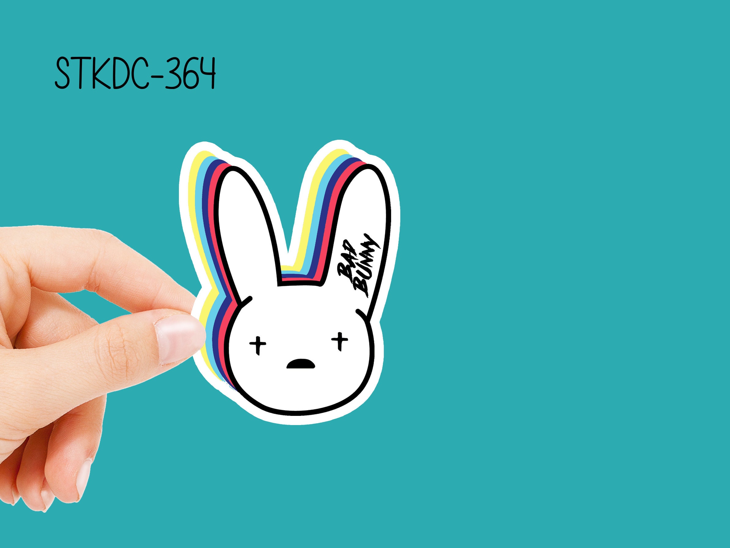 Bad Bunny Logo Sticker Waterproof Vinyl Decal Etsy