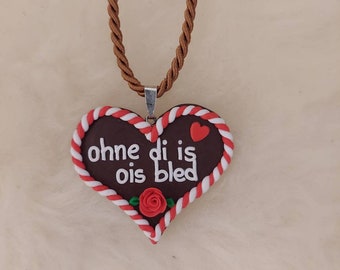 Trachtenkette Dirndlkette Lebkuchenherz Trachtenschmuck Dirndl Bayerisch verschiedene Modelle Kette Tracht