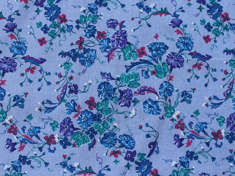 Blue Floral Pillow Cases Set of 2 Decorative Pillow Cases Refugee Made Home Decor
