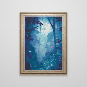 Fairy Forest Cross Stitch Pattern | Landscape Cross Stitch Chart Download | Fantasy Cross Stitch Patterns | Large Counted Cross Stitch PDF