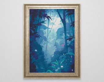 Fairy Forest Cross Stitch Pattern | Landscape Cross Stitch Chart Download | Fantasy Cross Stitch Patterns | Large Counted Cross Stitch PDF