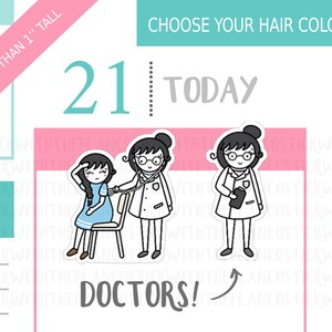 038 - Doctors Appointment Planner Stickers, Personalised Stickers, Doctor Stickers, Health Stickers, StickWithThePlanCo, Hobonichi Stickers
