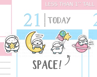 S_027 | Need Some Space Planner Stickers, Space Stickers, Emoti Stickers, Star Stickers, Kawaii Stickers, Tracker Stickers